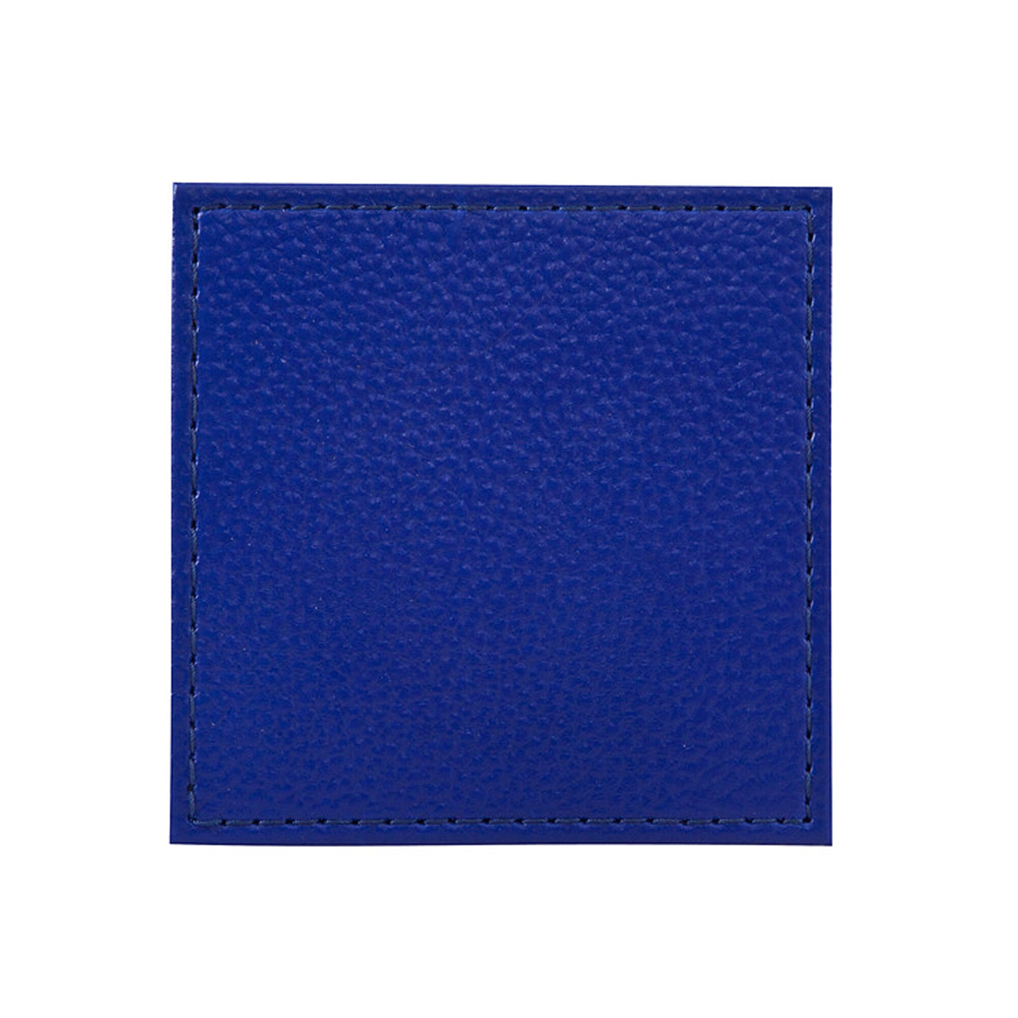 Denby Deep Blue Faux Leather Coaster Set Of 4